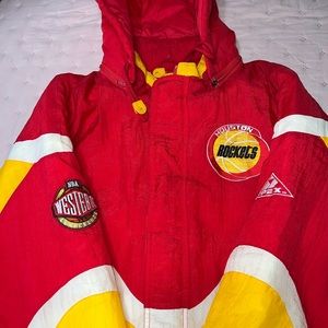 HOUSTON ROCKETS OFFICIAL NBA X APEXONE VINTAGE JACKET (L)